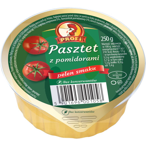 Geflügelpastete aus Großpolen mit Tomate 250g/8 Stück Profi