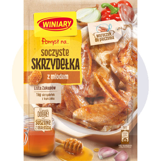 POMYSŁ NA soczyste skrzydełka z miodem 28g/16szt Winiary