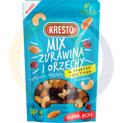 Cranberries and nuts mix 140g/12pcs Kresto