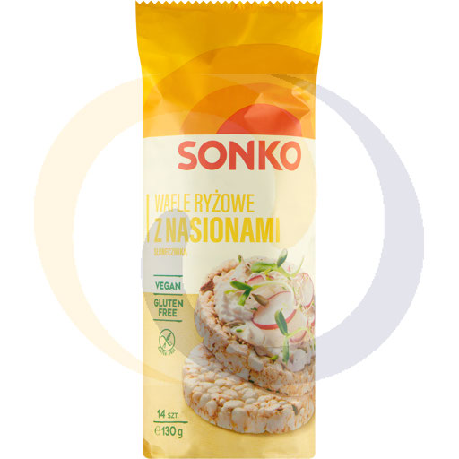 Rice wafers with sunflower seeds 130g/16 pcs Sonko (80.5710)