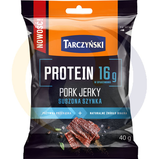 Dried ham Pork Jerky Protein 40g/10pcs Tarczyński