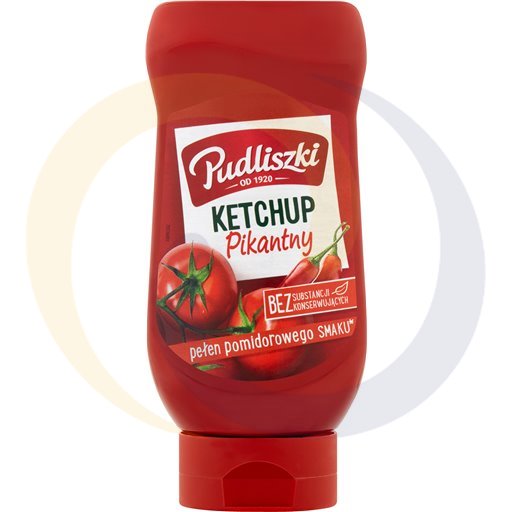Ketchup pikantny plastik 480g/8szt Pudliszki (35.404)