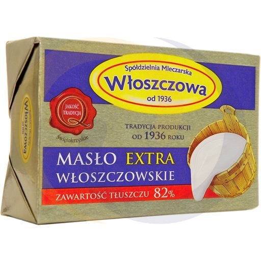 Włoszczowa Masło Extra 200g kostka  kod:5901005003025