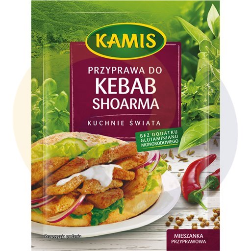 Kamis suchy Przyprawa do kuchni arab.Kebab-Shoarma 25g/25szt Kamis kod:5900084230353