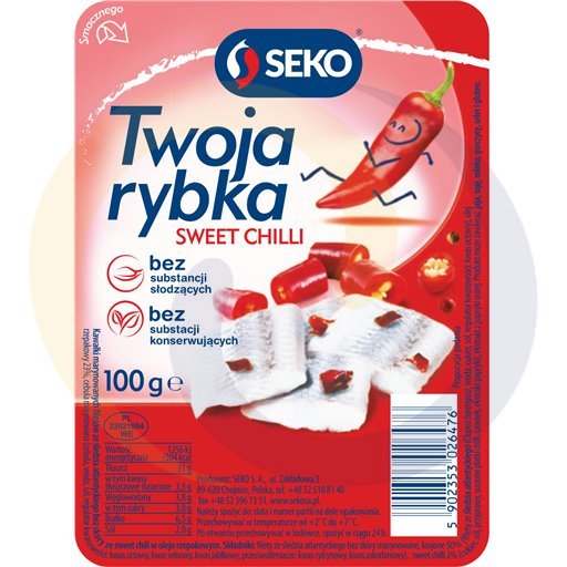 Seko Twoja rybka sweet chilli 100g/10szt  kod:5902353026476