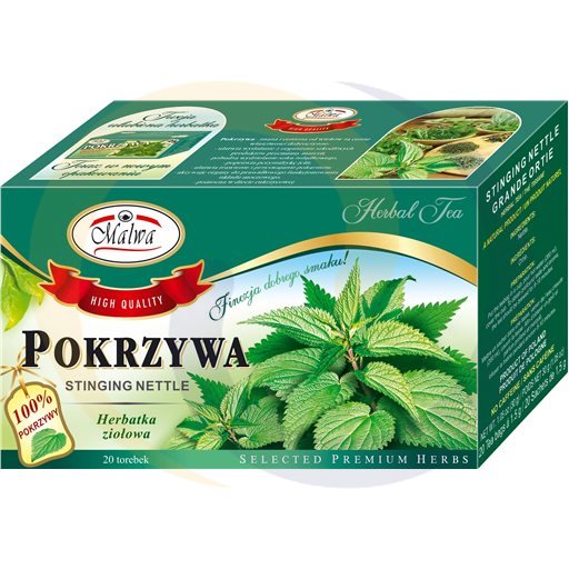 Malwa Herbata ex.ziołowa Pokrzywa 20t*1,5g/12szt  kod:5902781000239