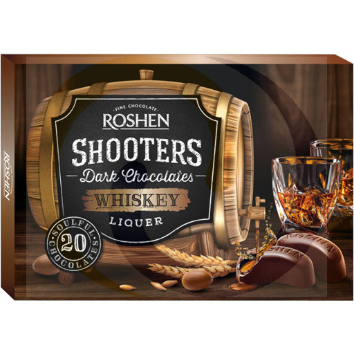 Roshen Europe Bomb. Shooters whiskey 150g/10szt  Roshen kod:4823077633690