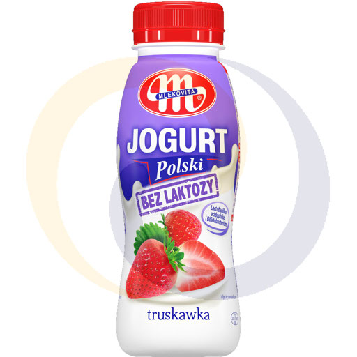 Mlekovita Jogurt Polski bez laktozy truskaw 250g/6szt  kod:5900512983509