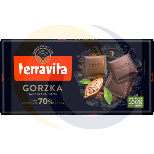 Eurovita (Terravita) Czekolada gorzka 70% 90g/26szt Terravita kod:5900915024083