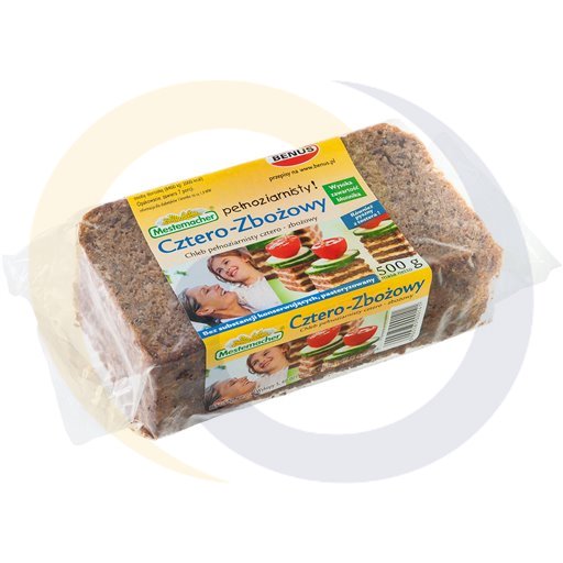 Mestemacher Brot 4 Körner Vollkorn 500g/12 St. Benus