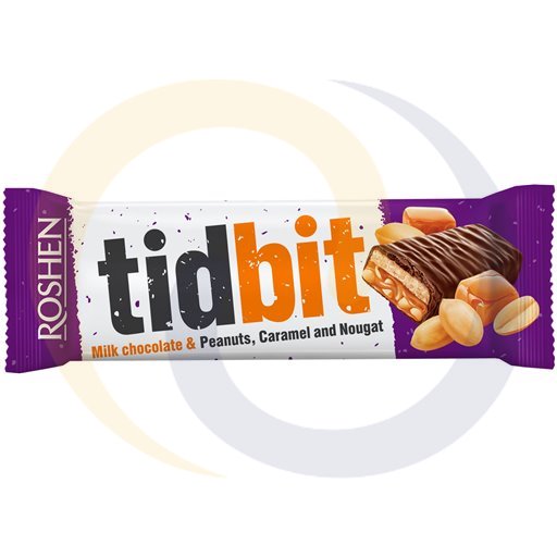 Roshen Europe Baton Tidbit caramel with peanuts 50g/24szt Roshen kod:4823077630392