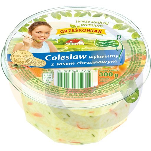 Surówka Coleslaw z sosem chrzanowym 300g/6sz Grześkowiak (25.5053)