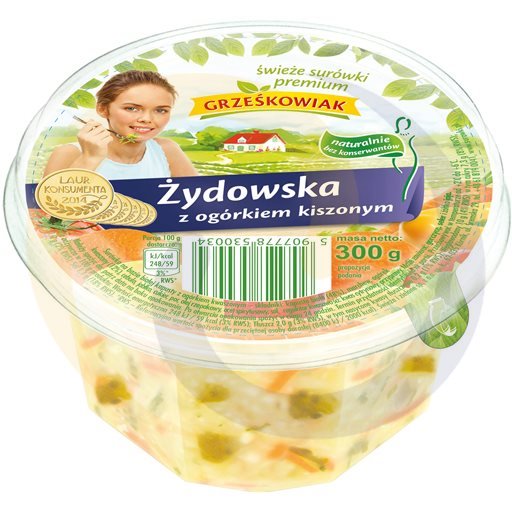 Surówka Żydowska z ogórkiem kiszonym 300g/6s Grześkowiak (55.8180)