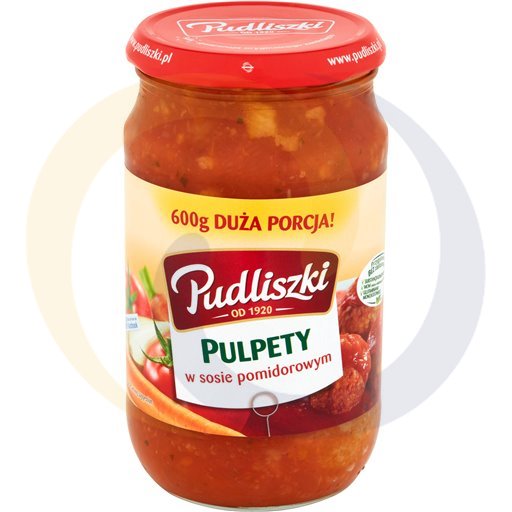 Pudliszki Pulpety w sosie pomidor.600g/8szt  kod:5900780000000