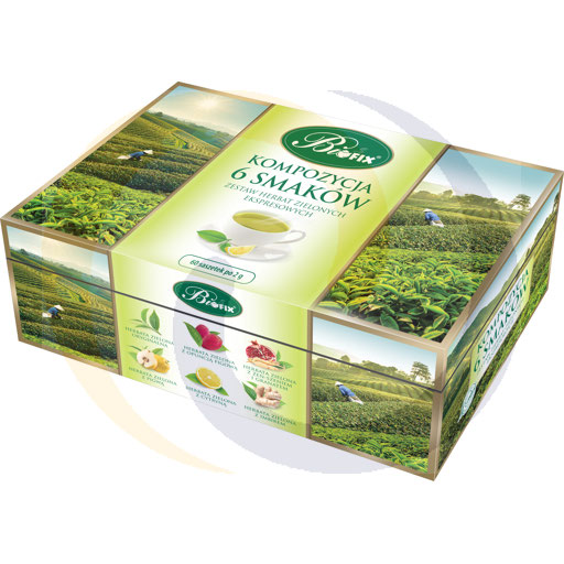 Bifix Kompozycja 6 smaków zielonych herbat 60t*2,0g/9szt  kod:5901483000424