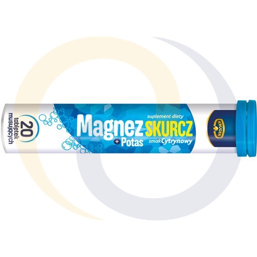 Tabletki magnez skurcz cytryna 20T 80g/28szt Kruger (29.2935)