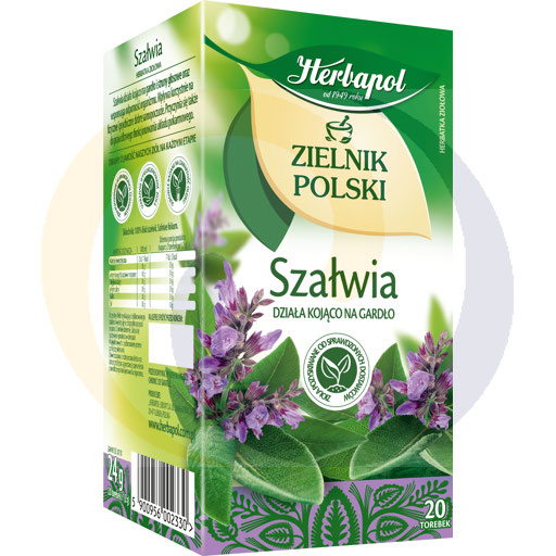 Herbapol Ex Herbata Zielnik Polski Szałwia 20t 1,2g/12sztE Herbapol kod:5900956003023