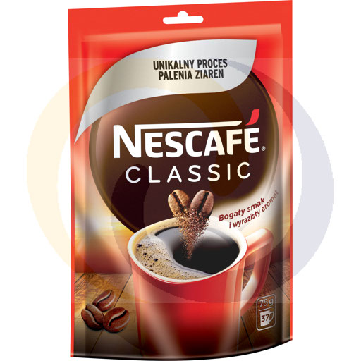 Kawa rozp. Nescafe Classic doypack 75g/10szt Nestle (48.1235)