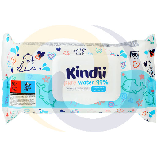 CLEANIC KINDII HARPER CHUST.PURE WATER 99%A`60