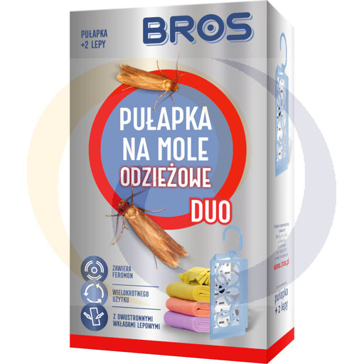 Pułapka na mole odzieżowe DUO pułapka + 2 wkłady .Bros