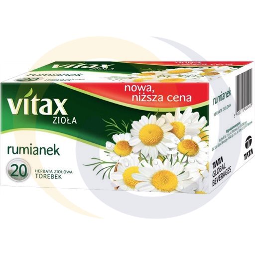 Vitax Herbata zioła Rumianek 20*1,5g/10szt  kod:5900175440449
