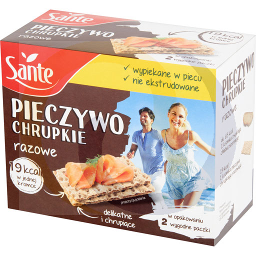 Pieczywo chrupkie razowe 150g/9szt Sante (95.6667)