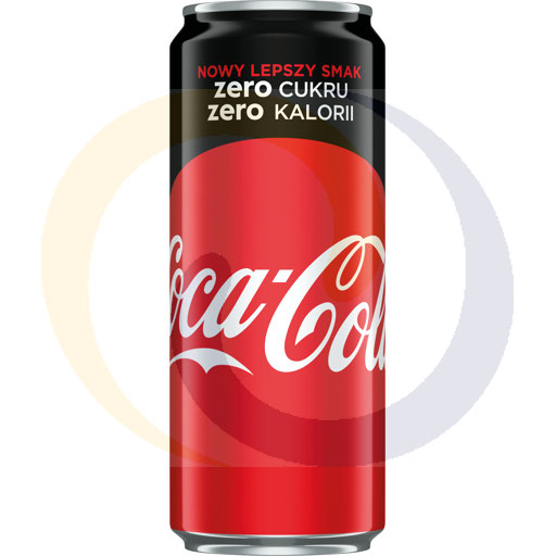 Napój gaz.Coca-Cola Zero puszka 0,33l/24szt Coca-Cola (28.66)