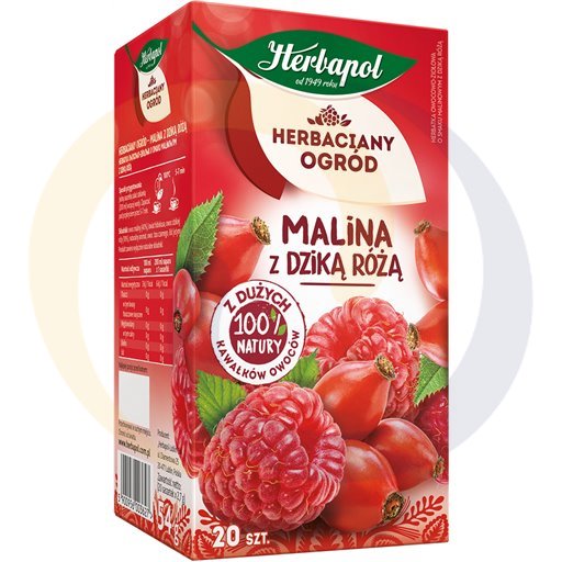 Herbapol Herbaciany Ogród malina dzik.róż 20t*2,7g/10szt  kod:5900956003627
