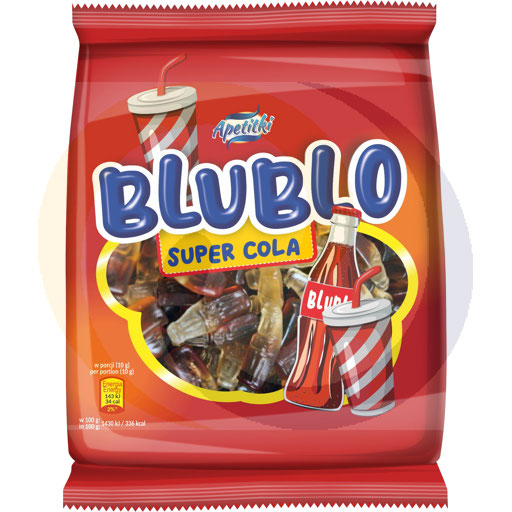 Eurobrand Żelki Blublo Super cola 80g/25szt  kod:5904722280571