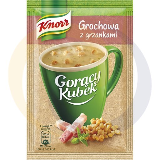 Knorr Zupa GK grochowa z grzankami 21g/38szt  kod:8712100867316