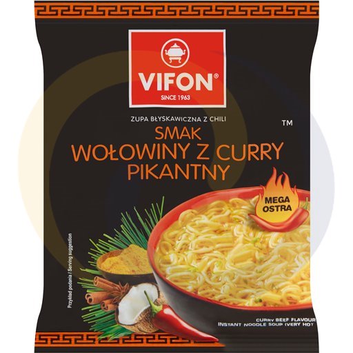 Tan-Viet Zupa Vifon wołowina z curry pikantn 70g/22szt  kod:5901882017627