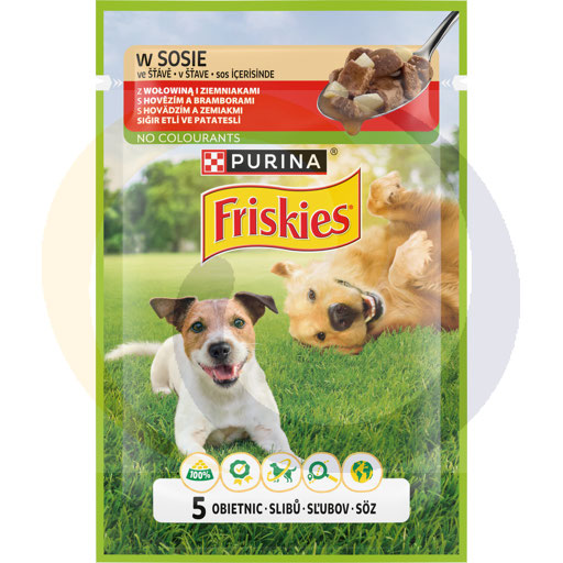 Pokarm Friskies ADULT woł.z ziem 85g/26szt Purina