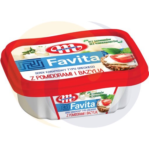 Mlekovita Favita do smar z pomidorami i bazyl 150g/12szt  kod:5900512999043