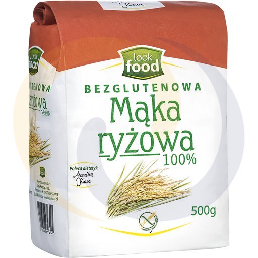 Look Food Mąka Ryżowa Bezgluten 0,5kg/4szt =ZZ  kod:5902340972311
