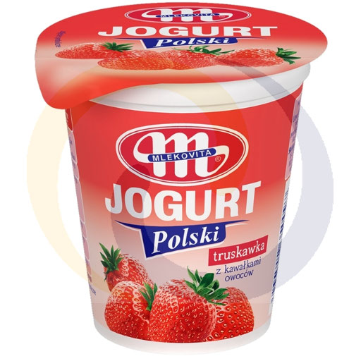 Mlekovita Jogurt Polski kubek truskawka 150g/20szt  kod:5900512350097
