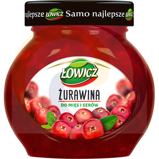 Żurawina do mięs i serów Łowicz 230g/8sz PL E Agros Nova