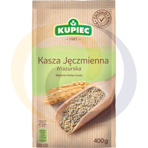 Kasza jęczmienna mazurska śred.stabilo 400g/8szt Kupiec (99.3241.end)