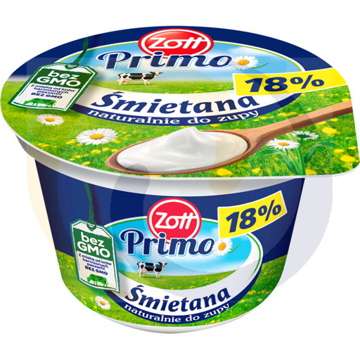 Śmietana 18% Primo 180g/12szt Zott