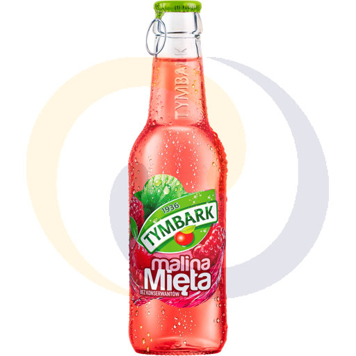 Mint drink raspberry-mint glass 0.25l/24pcs Tymbark (77.250)
