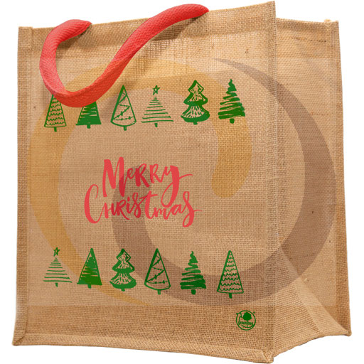 Torba z juty Merry Christmas 32x35x16 20l/50szt ^BN GAM