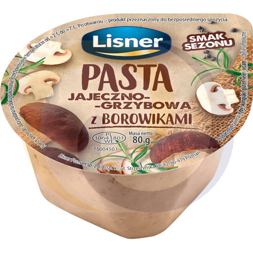 Lisner Pastella jajeczno-grzyb.z borowikami 80g/6szt  kod:5900344022773