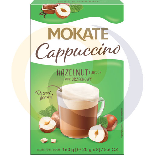 Cappuccino carton with nut flavor 20g/8pcs/12d Mokate