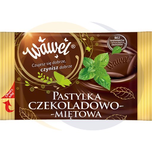 Wawel Cuk.czek.Pastylka czekoladowo-miętowa 210g/8szt  kod:5900102013456