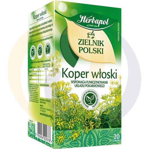 Herbapol Herbata Ziel.Polski koper włosk 20t*2,0g/12szt  kod:5900956002378