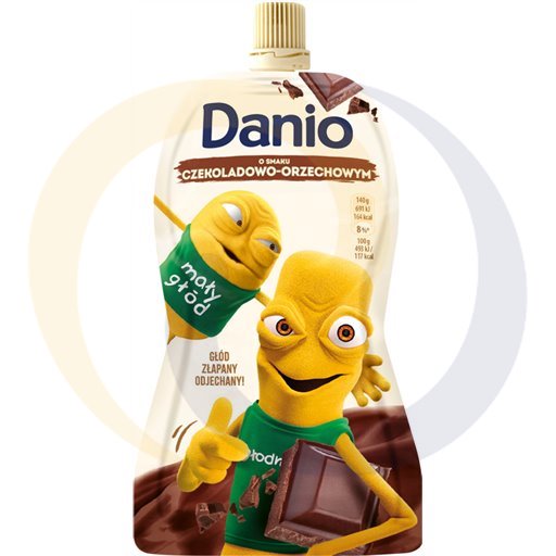 Danone Serek danio czekolada orzech 140g saszetka/16szt  kod:59075257