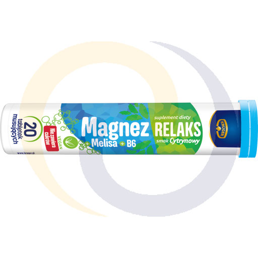 Tabletki magnez relaks cytryna 20T 80g/16szt Kruger (57.5429)