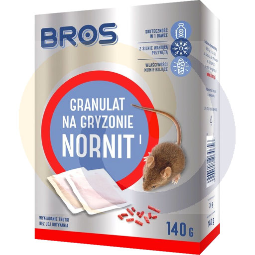 Nornit Granulat na gryzonie 140g .Bros (26.10016)
