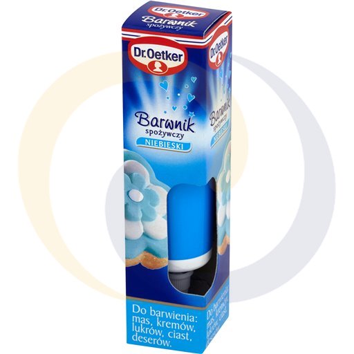 Dr. Oetker Barwnik spożywczy niebieski 10g/6szt Dr.Oetker kod:5900437115375