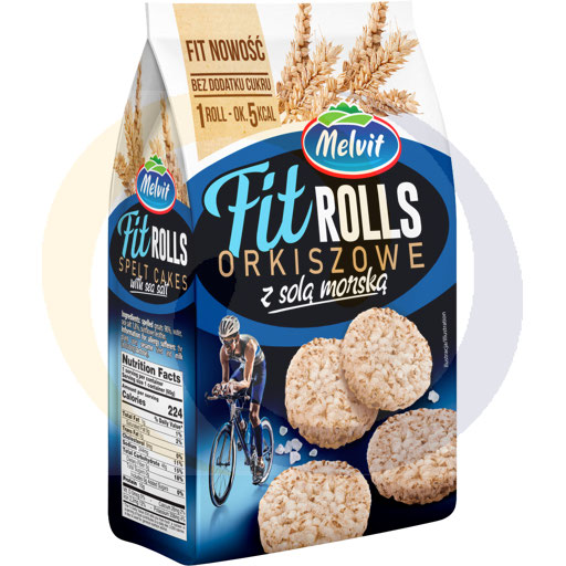 Rolls Fit Orkiszowy z solą morską 60g/6szt Melvit