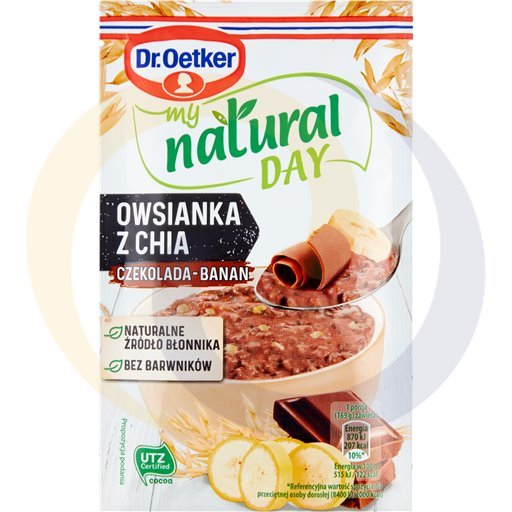 My Natural Day chocolate banana oatmeal 54g/16pcs Dr.Oetker